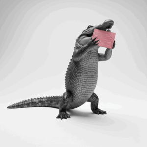 Credit Card Holder in Authentic Alligator Pink