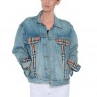 Levi’s® Trucker Jacket embellished with Burberry fabric - Image 2