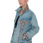 Levi’s® Trucker Jacket embellished with Burberry fabric - Image 3