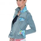 Levi’s® Trucker Jackets embellished with Lilly fabrics. The "PALM BEACH" - Image 5