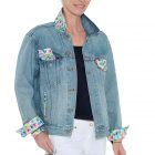 Levi’s® Trucker Jacket embellished with two Autism Symbol Fabrics - Image 3