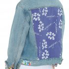 Levi’s® Trucker Jacket embellished with two Autism Symbol Fabrics - Image 6