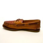 Sperry’s in Tan embellished with Authentic Alligator skin in Cognac - Image 4