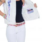 Levi’s® Trucker Vests Embellished with Lilly fabrics. The "Royal Oak Vest" - Image 2