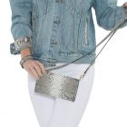 Levi’s® Trucker Jacket embellished with Florida Everglades Burmese Python in Natural. We call her “Bonnie” ! - Image 4