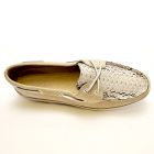 Sperry’s color Ivory embellished with Authentic Python Skin in Natural - Image 4