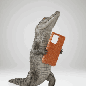 Authentic Alligator iPhone Case Cognac