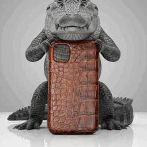 Alligator iPhone Case in Brown