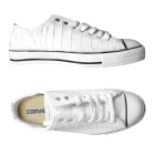 Converse® Low-Top Sneakers embellished with Authentic Alligator Skin in White - Image 2