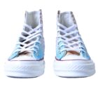 Chuck Taylor's embellished with Miami Camo 33056 Authentic Hand Painted Python Skin - Image 7