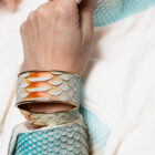 Authentic Natural Python Cuffs & Rings - Image 6