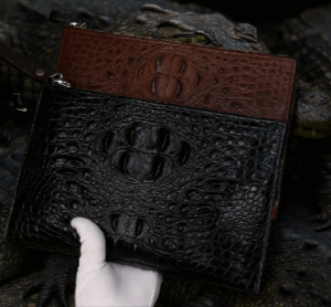 Luxury Crocodile Leather Clutch & Crossbody Bag