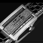 Slim Designer Crocodile Leather Belt for Men - Image 4
