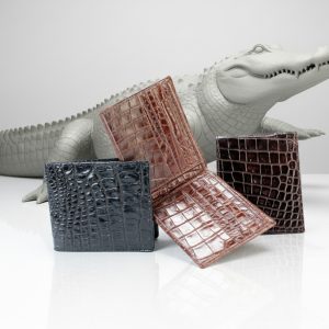 Bifold Crocodile Wallet Belly