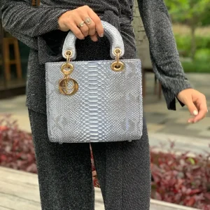 Lumina Pearl Python Top Handle