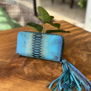 Authentic Python Wallet - Boho Blue