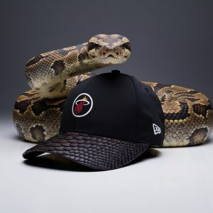 Miami Camo 33132 Ladies Adjustable Authentic Python Hand Painted Black/Red Cap