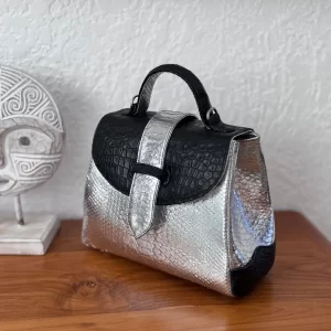Black Croc / Silver Python