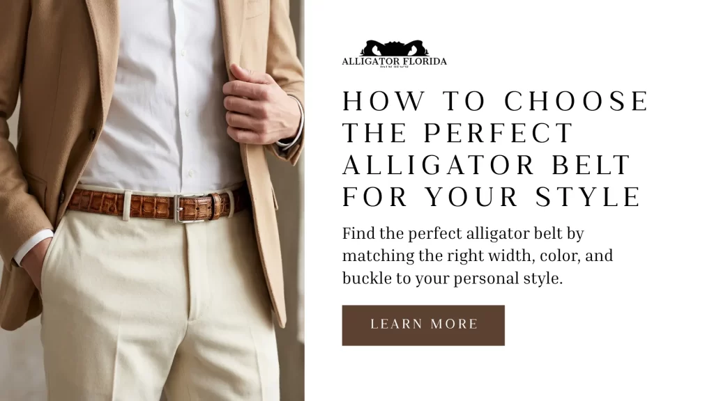 How to Choose Alligator Belt for Your Style